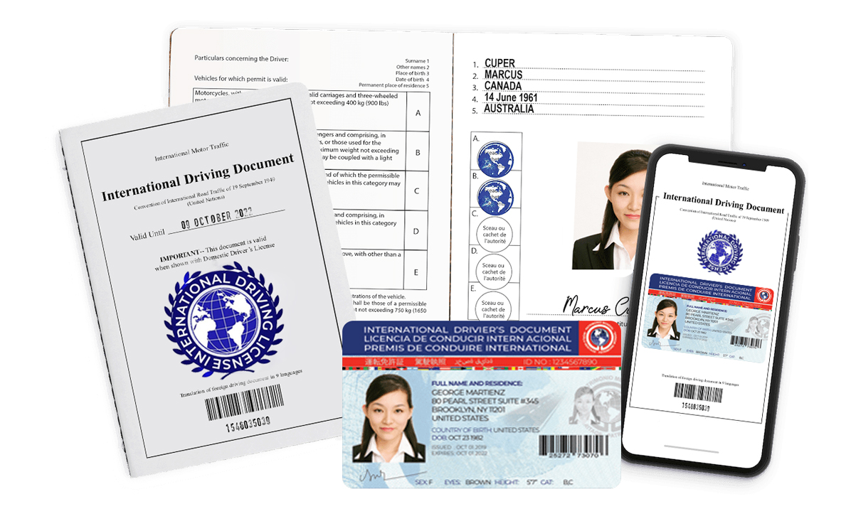 International Driver’s Permit booklet and card