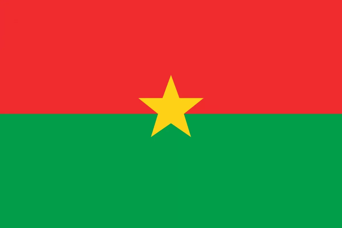 Flag Burkina Faso international driving permit