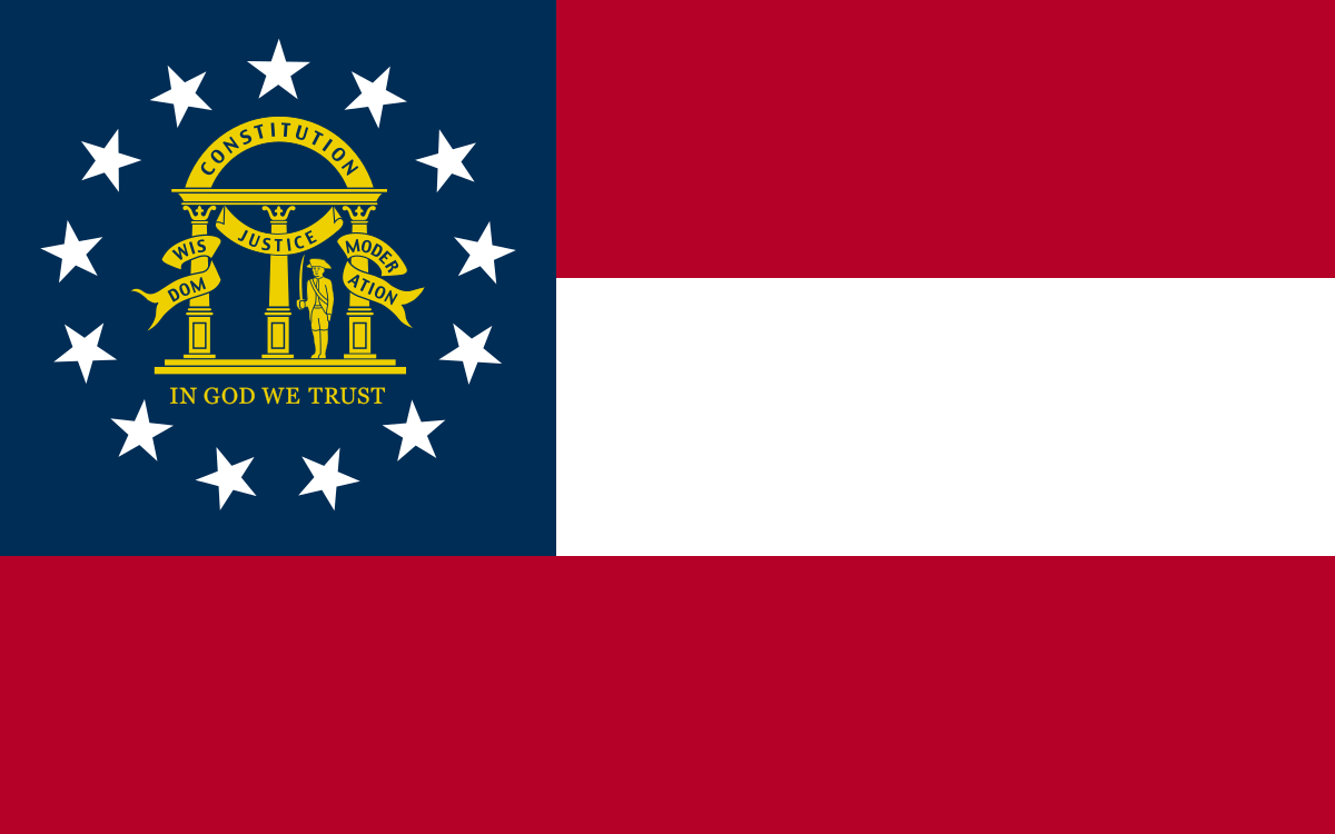 Flag of Georgia U.S. state.svg international driving permit