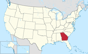 Georgia in United States.svg international driving permit